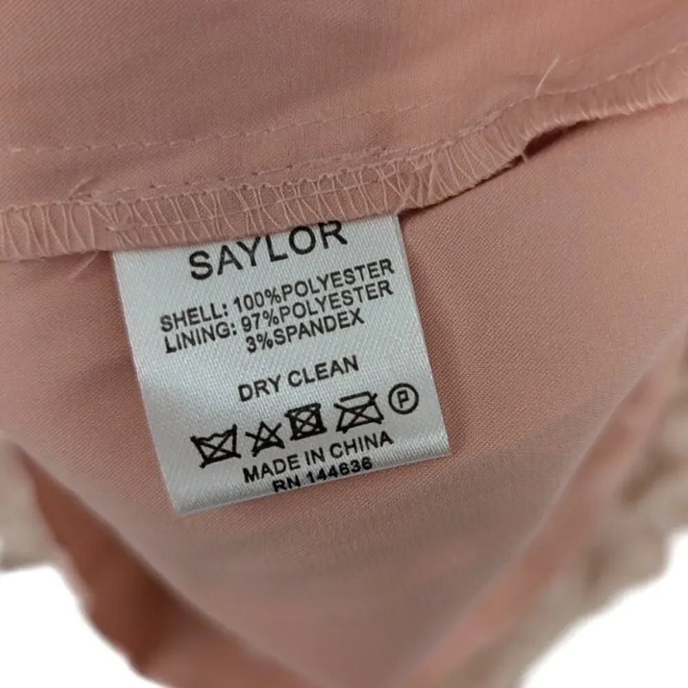 Saylor Floral Fringe Textured Mini Dress Small Blush Pink Fringe NWT Anthro